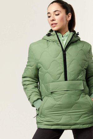 Half hooded jacket hotsell
